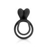 Double Cockring noir Glamy