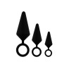 kit d'entrainement anal 3 plugs silicone - Litolu