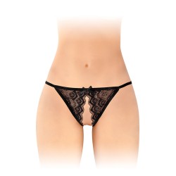 Culotte ouverte Zoé noire - Fashion Secret