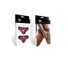 Slip type brésilien ouvert zébré rouge et noir - Regnes