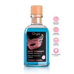 Huile de massage embrassable Sexy Therapy barbe à papa