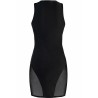 Robe moulante noire V-10619 - Axami