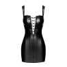 Mini robe lacée Vixen F363 - Noir Handmade