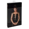 Top style corset Vixen F365 - Noir Handmade