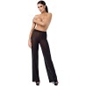 Pantalon en maille pailletée Onyx F374 - Noir Handmade