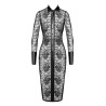 Robe fourreau Noirelle F376 - Noir Handmade
