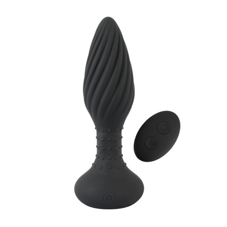 Plug anal vibrant et rotatif télécommandé - Anos