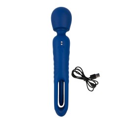 Vibro Wand réversible avec langue vibrante - Sweet Smile