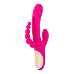 Triple vibro avec langue oscillante - Sweet Smile