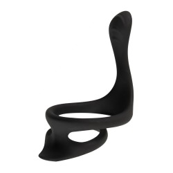 Cock & Ball Ring liquid silicone avec écarteur de périnée - Erecto